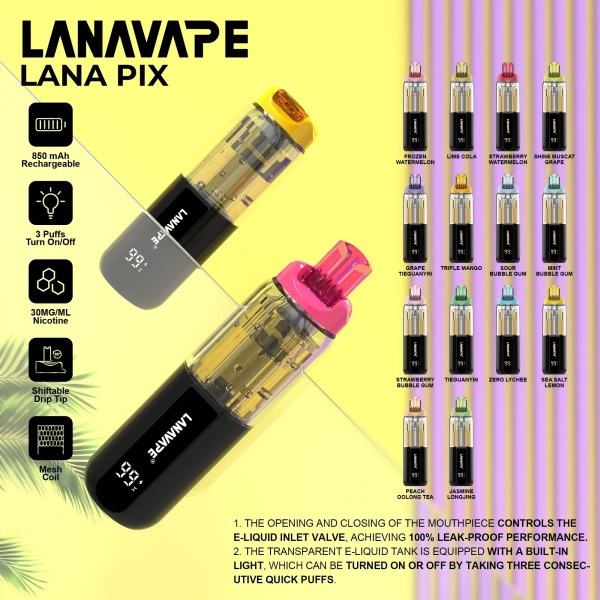LANA PIX閃光彈20000口拋棄式 LANA拋棄式電子煙#LANA電子煙#09/24